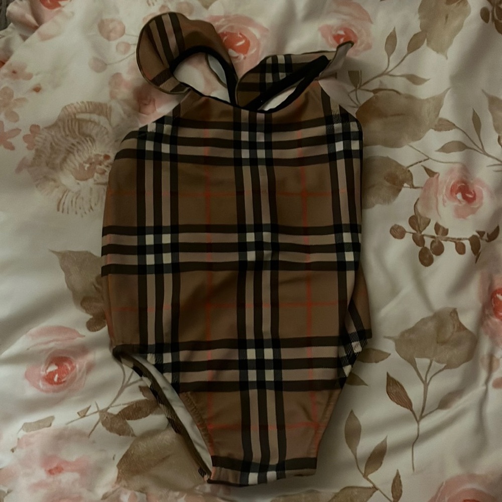 Burberry little girls swim suite